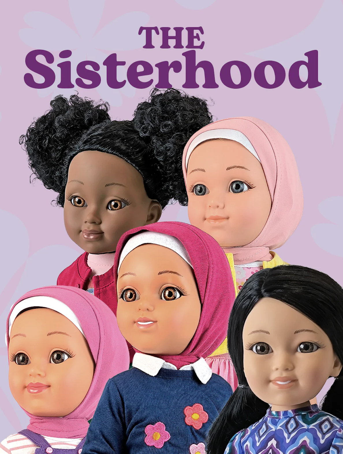 The Sisterhood — all five Salam Sisters dolls together
