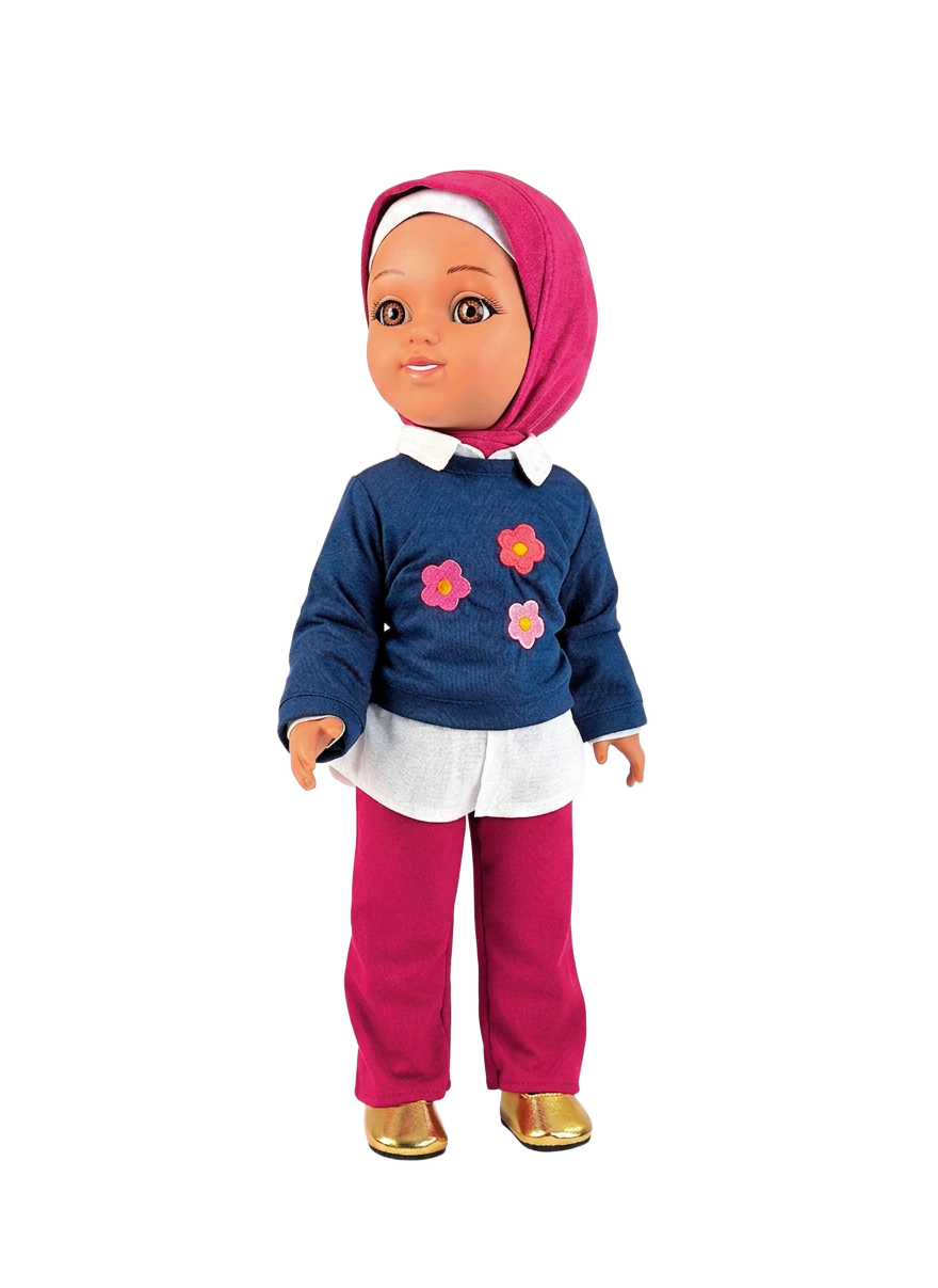 Maryam hijabi doll cutout