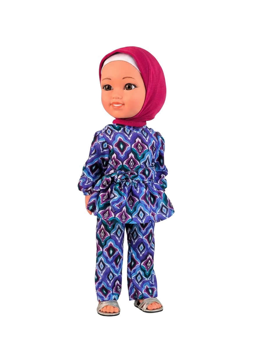 Nura hijabi doll cutout